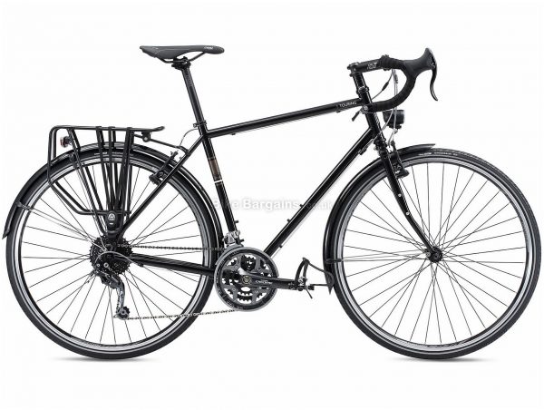 Fuji Touring Steel Road Bike 2018 49cm, Black, Blue, 700c, Caliper Brakes, Steel, 27 speed, 13.08kg
