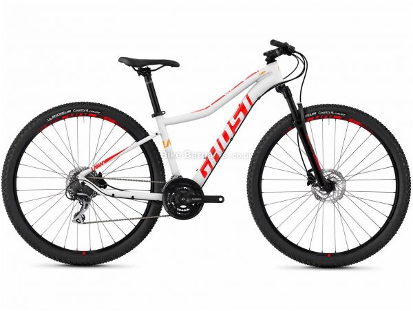 Ghost Lanao 3.9 Ladies 29" Alloy Hardtail Mountain Bike 2018 19", White, Red, Orange, Alloy, 29", 24 Speed, 100mm