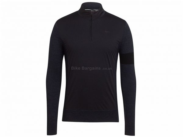 Rapha Merino Zip Long Sleeve Jersey XS,XL, Grey, Blue 