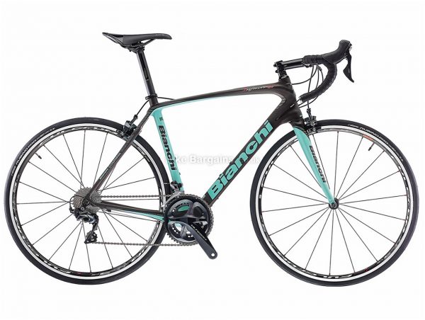 Bianchi Infinito CV Ultegra Carbon Road Bike 2018 59cm, Black, Turquoise, Carbon, Calipers, 22 Speed, 700c