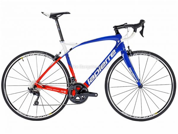 Lapierre Pulsium 600 FDJ Carbon Road Bike 2018 XL, White, Red, Blue, Carbon, Calipers, 22 Speed, 700c