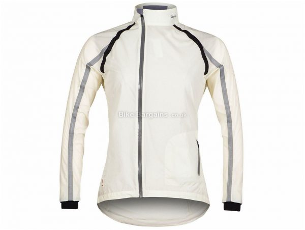 Rapha Ladies Classic Wind Jacket L, White, Long Sleeve