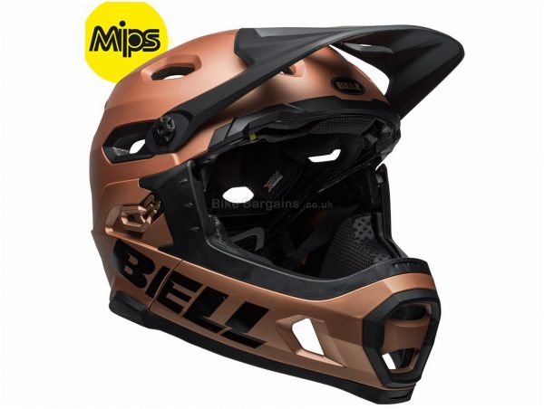 Bell Super DH MIPS Full Face MTB Helmet 2018 L, Brown, Full Face, 19 vents, 891g