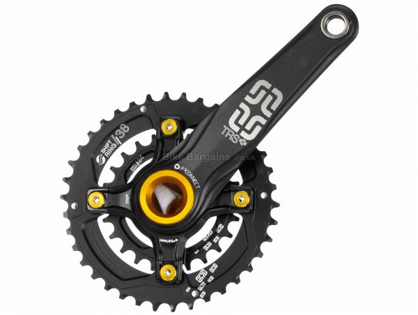 E Thirteen TRS+ Double FatBike MTB Chainset 2017 175mm, Black, Alloy, Double, 8,9,10 Speed, 757g