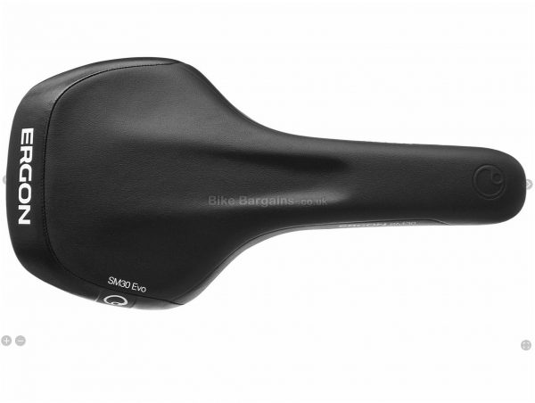 Ergon SM30 Evo Saddle 250g, Black, Steel Rails, Mens, 146mm, 275mm