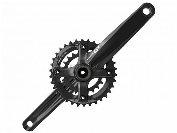 SRAM GX 1200 10 speed GXP Double MTB Chainset 175mm, Black, Alloy, Double, 10 Speed, 779g