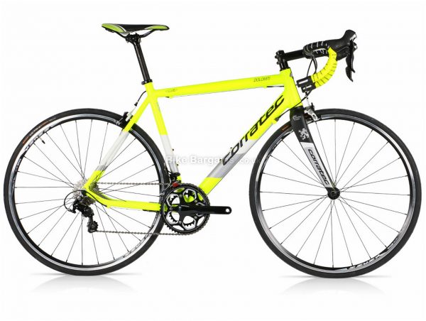 Corratec Dolomiti 105 Mix Alloy Road Bike 2018 54cm, Yellow, White, Alloy, 22 Speed, Calipers