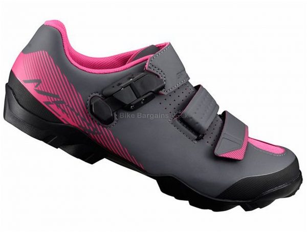 Shimano ME3 Ladies MTB Shoes 2018 36, Black, Pink, Grey, Buckle, Clipless