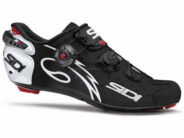 Sidi Wire Carbon Matt Road Shoes 40, Black, White, Carbon, Boa