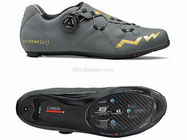 Northwave Extreme GT Carbon Road Shoes 2018 36, Grey, Yellow, White, Boa