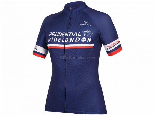 Endura Prudential RideLondon Ladies Short Sleeve Jersey 2018 M, Blue