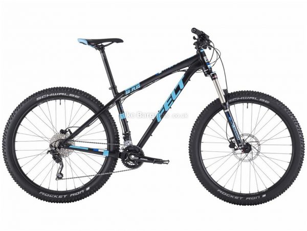 Felt Surplus 70 Plus 27.5" Alloy Hardtail Mountain Bike 2018 16", Black, Blue, 27.5", Alloy, 20 Speed