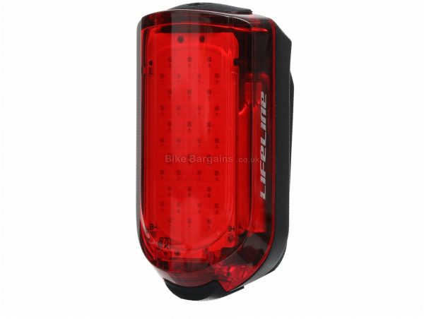 LifeLine Daylight Visible Rear Bike Light Black, Red, 18g, Nylon