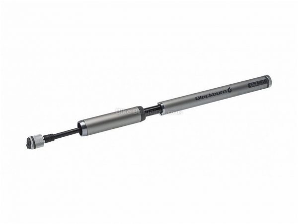 Blackburn Core Slim Mini Pump 120psi, Black, Grey, 127g, Alloy, Plastic