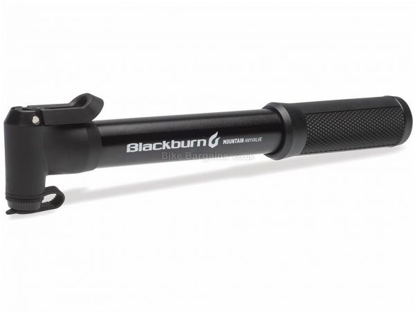 Blackburn Mountain Anyvalve Mini Pump 90psi, Black, 162g, Alloy, Plastic