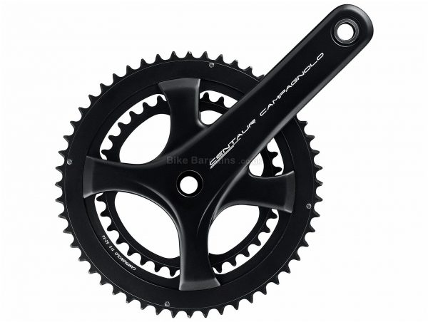 Campagnolo Centaur Ultra Torque 11 Speed Double Chainset 170mm, 172.5mm, 175mm, Silver, Black, 11 Speed, Double, 875g, Road