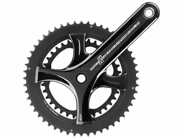 Campagnolo Potenza HO Ultra Torque 11 Speed Double Chainset 170mm, 172.5mm, 175mm, Silver, Black, 11 Speed, Double, 775g, Road