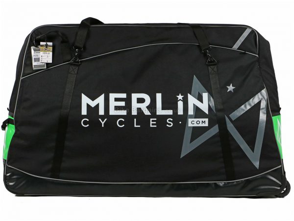 Merlin Cycles Competition Travel Bike Bag 130cm, 25cm, 80cm, Nylon, 6.8kg, Black, Green, Grey