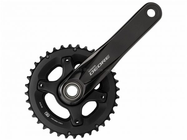 Shimano Deore M6000 10 Speed Double Chainset 170mm, 175mm, Black, 10 Speed, Double, 731g, MTB