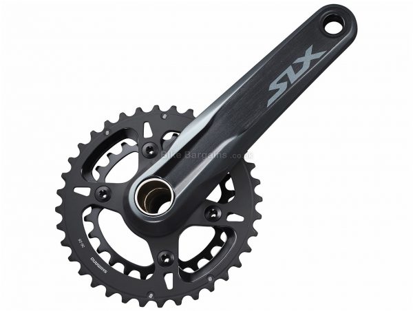 Shimano SLX M7100 12 Speed Double Chainset 165mm, 170mm, 175mm, Black, 12 Speed, Double, 674g, MTB