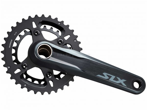 Shimano SLX M7120 12 Speed Double Chainset 165mm, 170mm, 175mm, Black, 12 Speed, Double, 682g, MTB