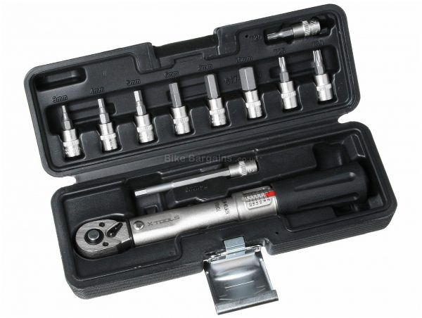 X-Tools Essential Torque Wrench Set 3mm, 4mm, 5mm, 6mm, 8mm, 10mm, Steel, Plastic, Black, Silver, Wrenches