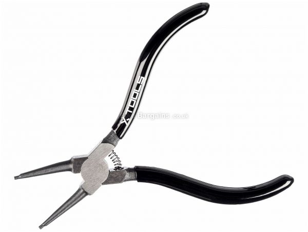 X-Tools Pro Internal Lock Ring Pliers 85g, 135mm, Steel, Plastic, Black, Silver, Pliers
