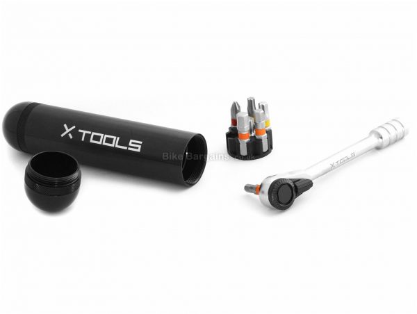 X-Tools Pro Ratchet Stash 4mm, 5mm, 6mm, Steel, Plastic, Black, Silver, Multi Tool