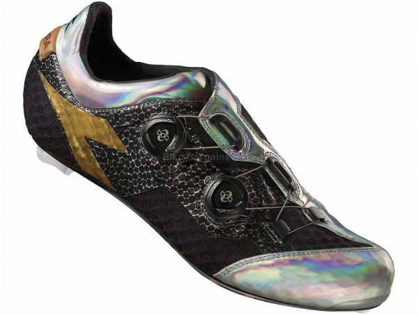 Diadora D-Stellar SPD-SL Road Shoes 39, Black, Silver, Boa, Carbon