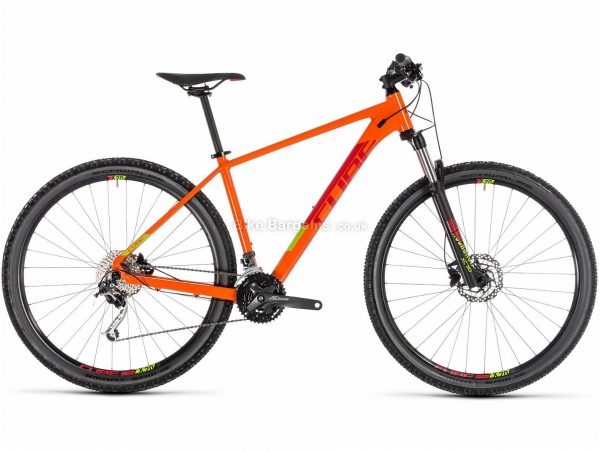 Cube Analog 27.5" Alloy Hardtail Mountain Bike 2019 17",18",19", Orange, Red, 27.5", Alloy, 27 Speed, Hardtail