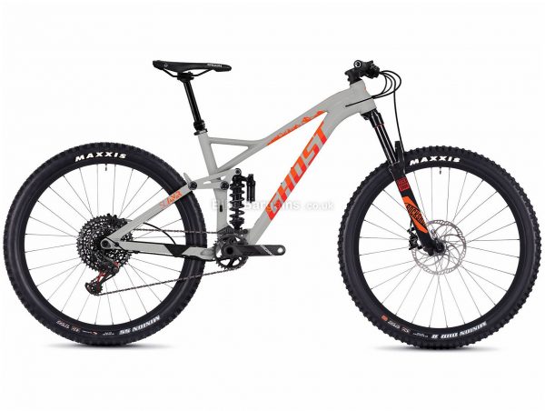 Ghost SL AMR 8.7 27.5" Alloy Full Suspension Mountain Bike 2019 L, Grey, Red, 27.5", Alloy, 12 Speed, Full Suspension