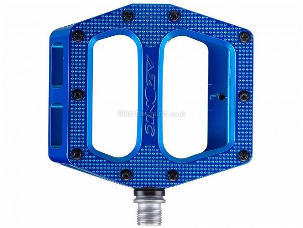 Azonic Pucker Up Pedals Flat, MTB, 420g, Alloy, Blue, 9/16"