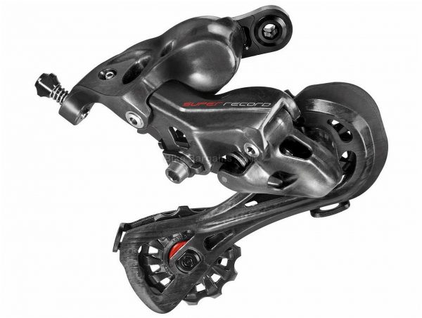 Campagnolo Super Record 12 speed Rear Mech 12 Speed, Black, 181g, Road, Alloy, Carbon