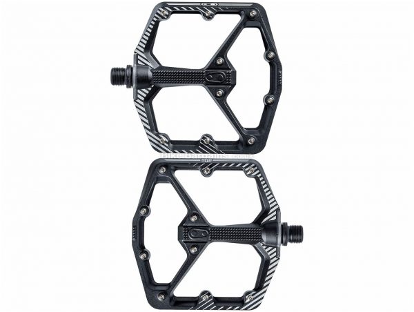 Crank Brothers Stamp 7 Flat Pedals Flat, MTB, 345g, Alloy, Steel, Black, Silver, 9/16"