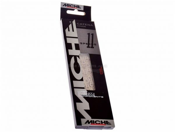 Miche Pro Race 11 Speed Chain 11 Speed, 116 links, 264g, Steel, Silver, MTB, Road