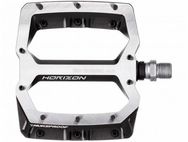 Nukeproof Horizon Pro DH Flat Pedals Flat, MTB, 430g, Alloy, Black, Silver, Blue, Brown, Grey, Purple, Red, 9/16"