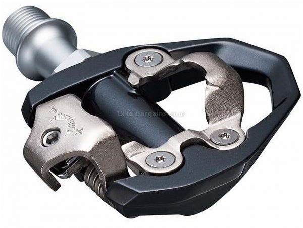 Shimano ES600 SPD Pedals Clipless, Road, 279g, Alloy, Steel, Black, Silver, 9/16"