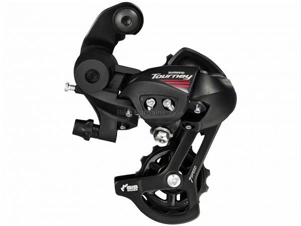 Shimano Tourney A070 7 Speed Rear Mech 7 Speed, Black, Red, 320g, Road, Alloy