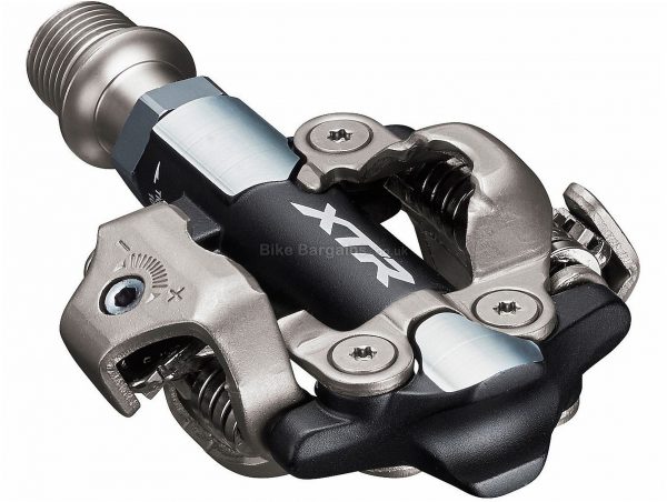 Shimano XTR M9100 Race Pedals Clipless, MTB, 320g, Alloy, Steel, Black, Silver, 9/16"