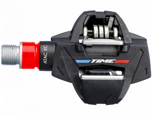 Time Atac XC6 MTB Pedals Clipless, MTB, 290g, Steel, Composite, Black, Blue, Red, 9/16"