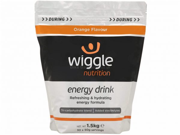 Wiggle Nutrition 1.5kg Energy Drink 1.5kg, Silver, Black, Orange