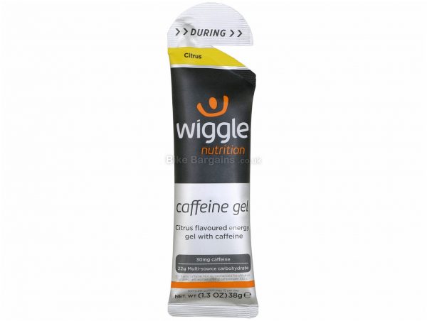 Wiggle Nutrition 20 x 38g Caffeine Energy Gels 38g, Silver, Black