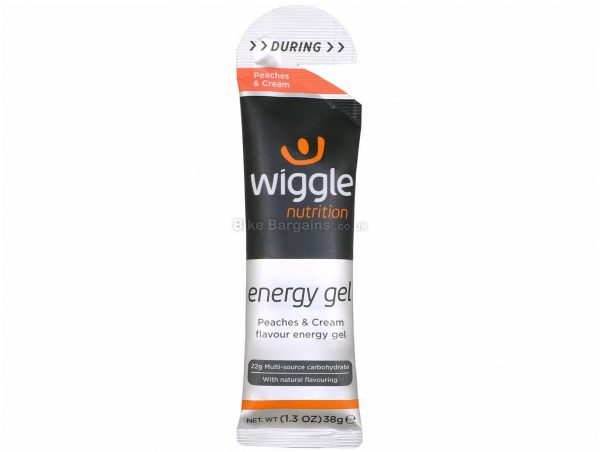 Wiggle Nutrition 20 x 38g Energy Gels 38g, Silver, Black, Orange