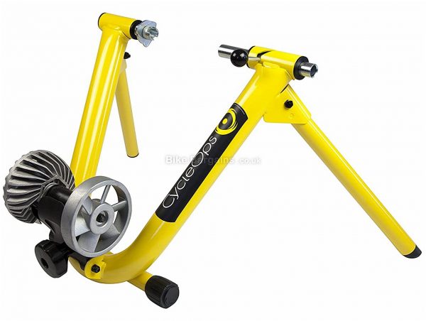 CycleOps Basic Fluid Indoor Turbo Trainer 26" - 29" wheel sizes, QR included, Yellow, Black, Grey