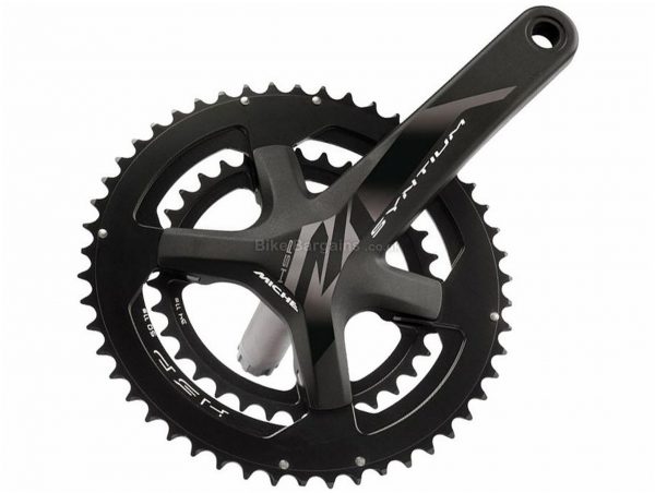 Miche Syntium HSP 11 Speed Chainset 170mm, 172.5mm, 175mm, Double, 11 Speed, Alloy, 798g, Black