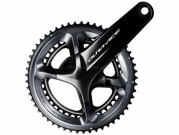Shimano Dura-Ace 9100 11 Speed Power Meter Chainset 170mm, 172.5mm, 175mm, Double, Chainset, Alloy, 700g, Black