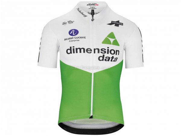 Assos Dimension Data RS Short Sleeve Jersey 2019 M,L,XL,XXL, White, Green