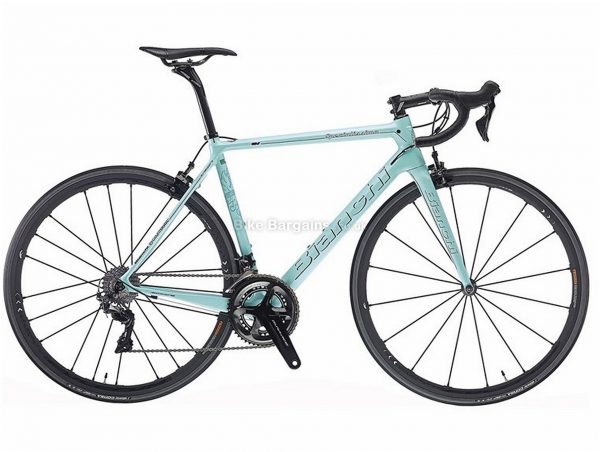 Bianchi Specialissima Dura-Ace N17 Carbon Road Bike 2018 50cm, Turquoise, Carbon, 11 Speed, Caliper Brakes, Double Chainring