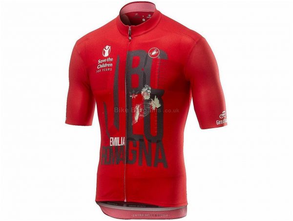 Castelli Giro 102 Bologna Short Sleeve Jersey M, Red
