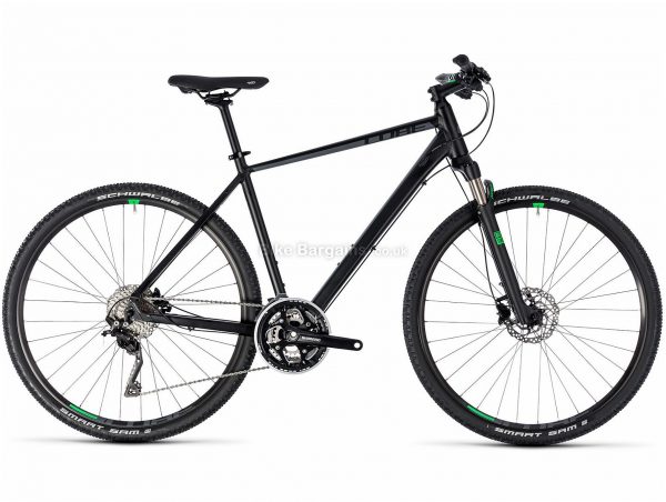 Cube Cross City Hybrid Bike 2018 46cm, Black, Alloy, 30 Speed, Disc, 700c